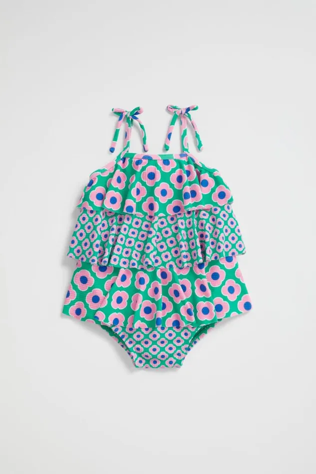 Swimwear Baby Seed Heritage Daisy Geo Bather Jade Green