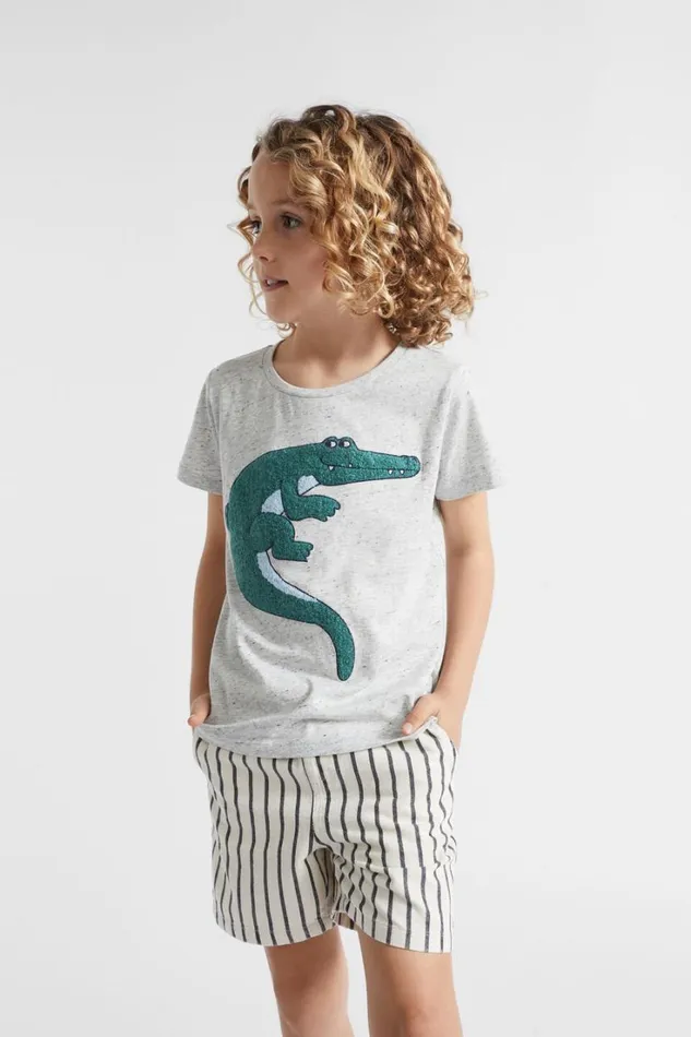 TShirts and Tops Boy Seed Heritage Croc Tee Cloudy Marle
