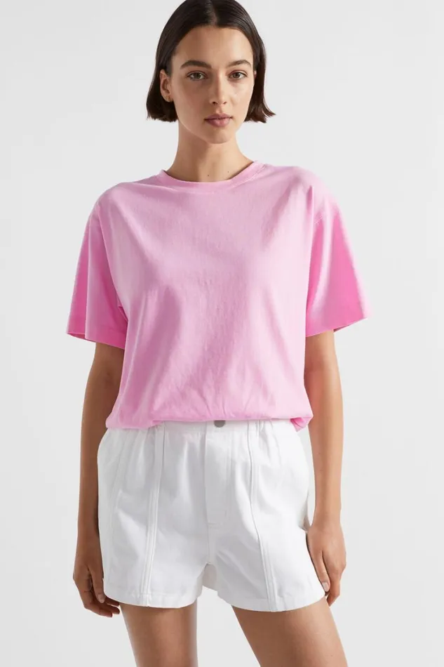 TShirts and Tops Woman Seed Heritage Core Boyfriend Tee Pink Gin