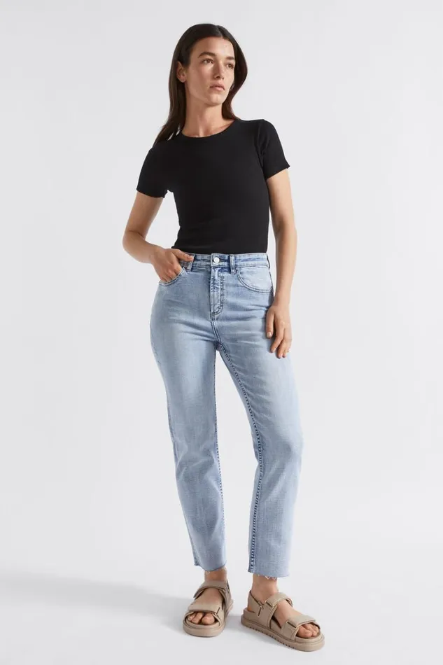 TShirts and Tops Woman Seed Heritage Core Rib Tee Black