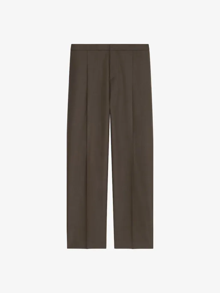 Tailored Pants In Wool Military Green Men Givenchy Pants and Shorts
