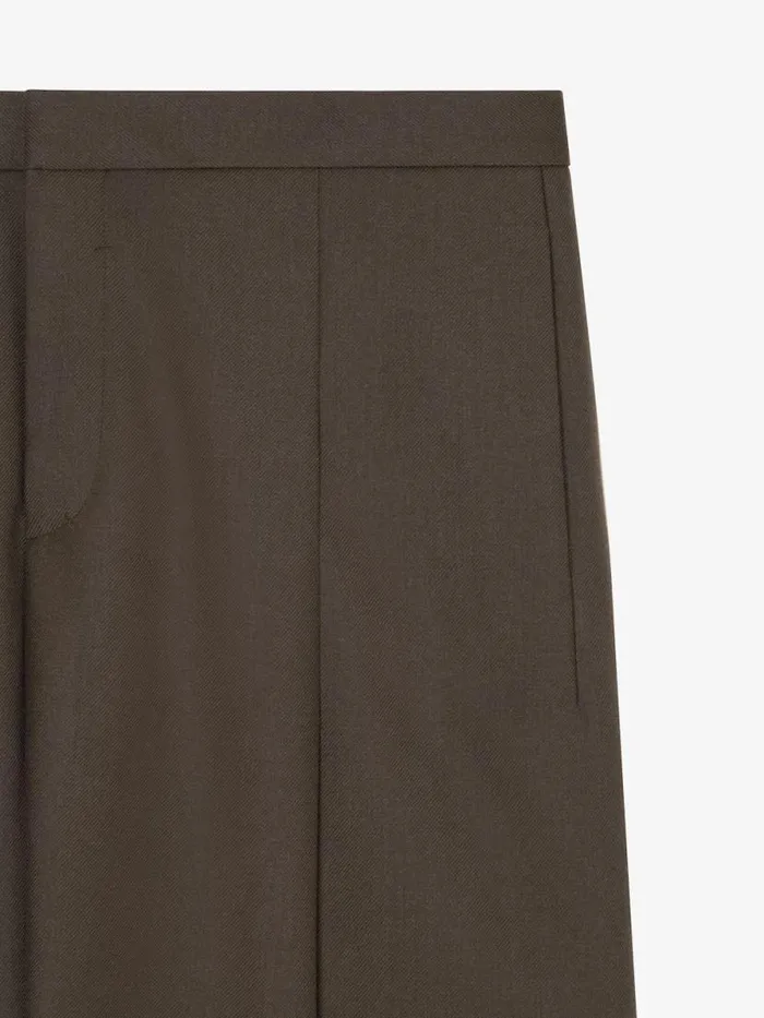 Tailored Pants In Wool Military Green Men Givenchy Pants and Shorts