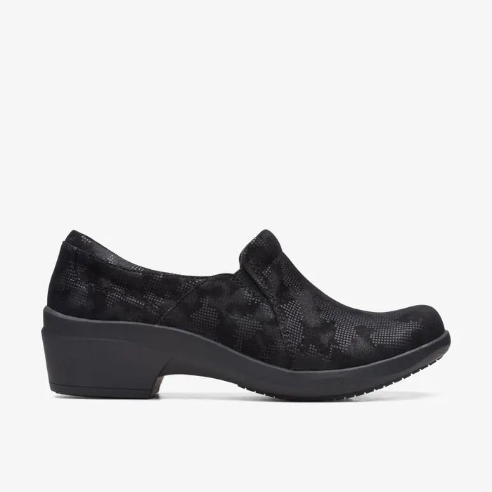Talene Pace Black Interest Women Clarks SlipOns