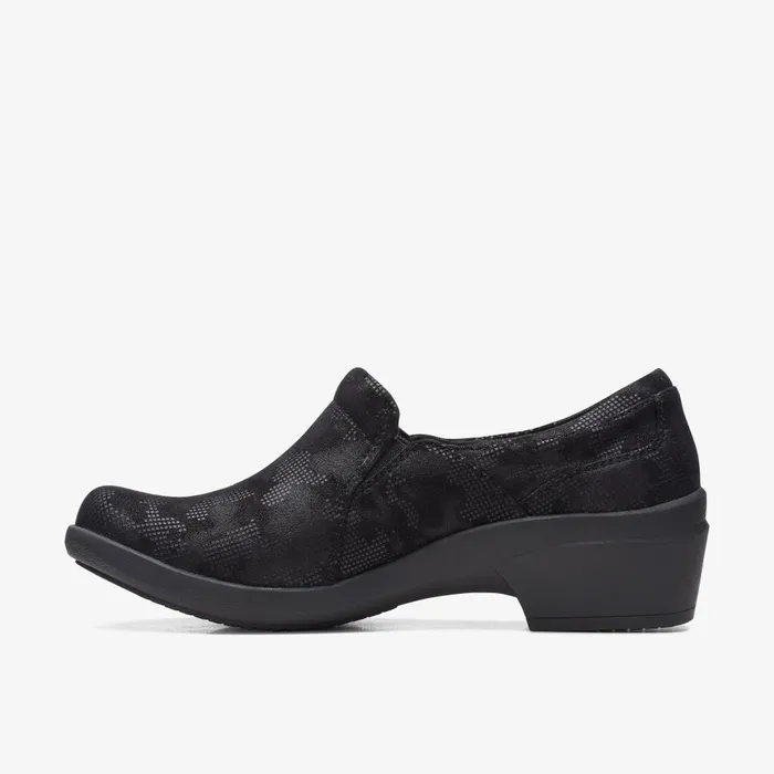 Talene Pace Black Interest Women Clarks SlipOns