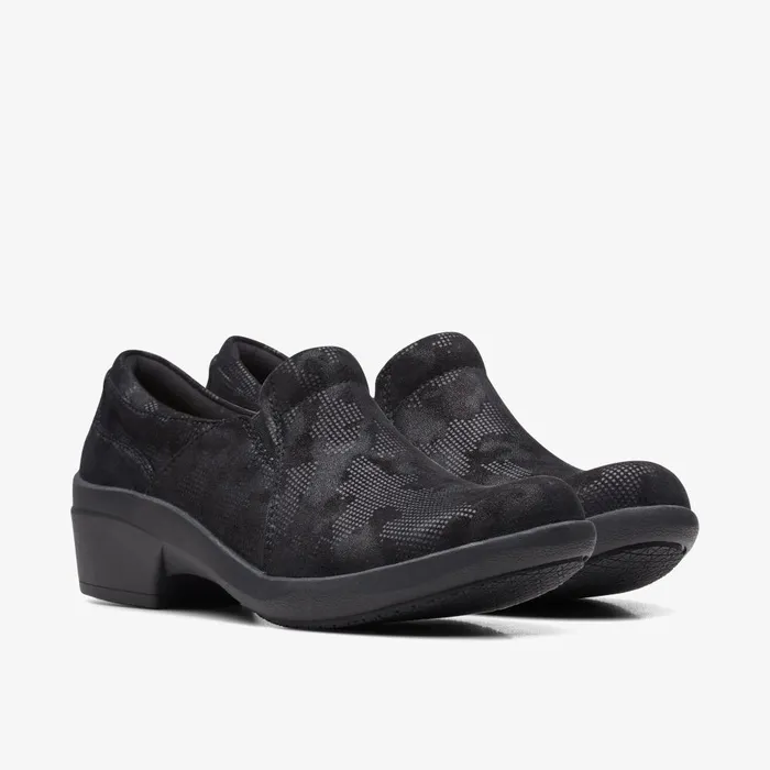 Talene Pace Black Interest Women Clarks SlipOns