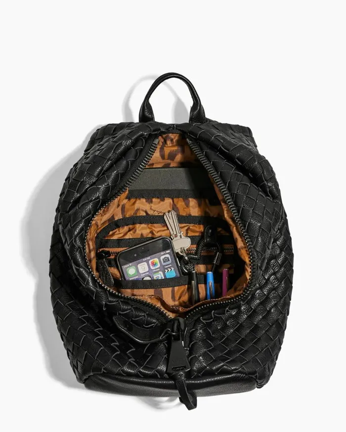 Tamitha Backpack Black Woven Women Aimee Kestenberg Backpacks