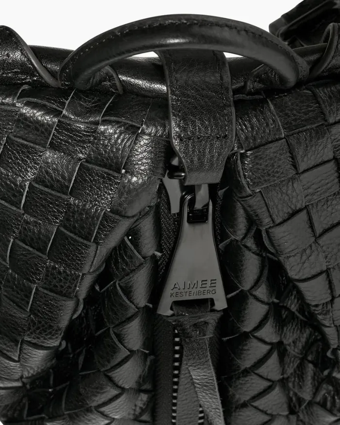Tamitha Backpack Black Woven Women Aimee Kestenberg Backpacks