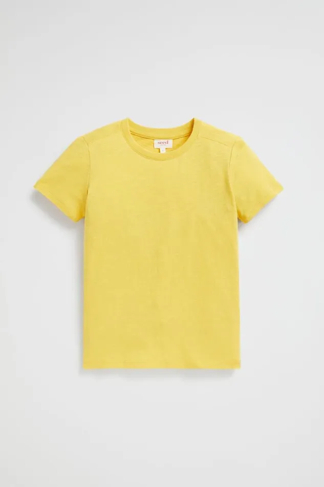 Teen Boy Boy Seed Heritage Core Basic Tee Sunshine Yellow