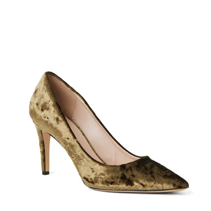 Telma Pointed Toe Pump Olive Velvet Women Bruno Magli Pumps