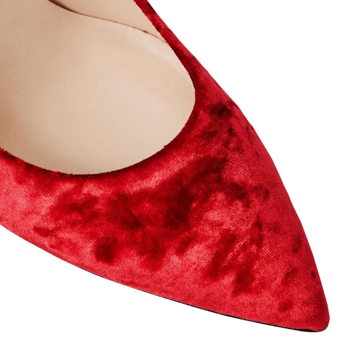 Telma Pointed Toe Pump Red Velvet Women Bruno Magli Heels Telma Pointed Toe Pump Red Velvet Women Bruno Magli Heels