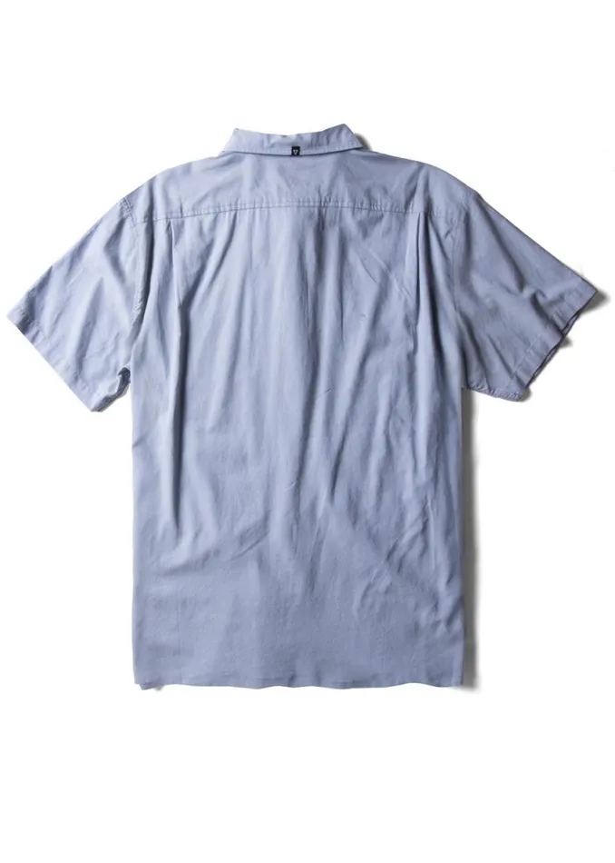 The Box Eco Ss Shirt Blu 8211 Blue Men Vissla Shirts and Flannels