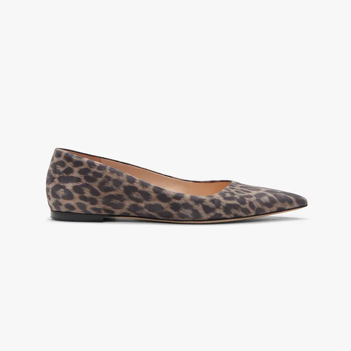 The Rowan Flat 8211 Leopard Suede Taupe Black Women Shoes M M LaFleur The Rowan Flat 8211 Leopard Suede Taupe Black Women Shoes M M LaFleur