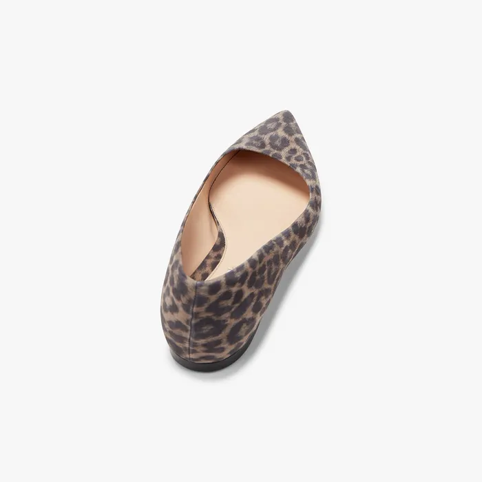 The Rowan Flat 8211 Leopard Suede Taupe Black Women Shoes M M LaFleur The Rowan Flat 8211 Leopard Suede Taupe Black Women Shoes M M LaFleur