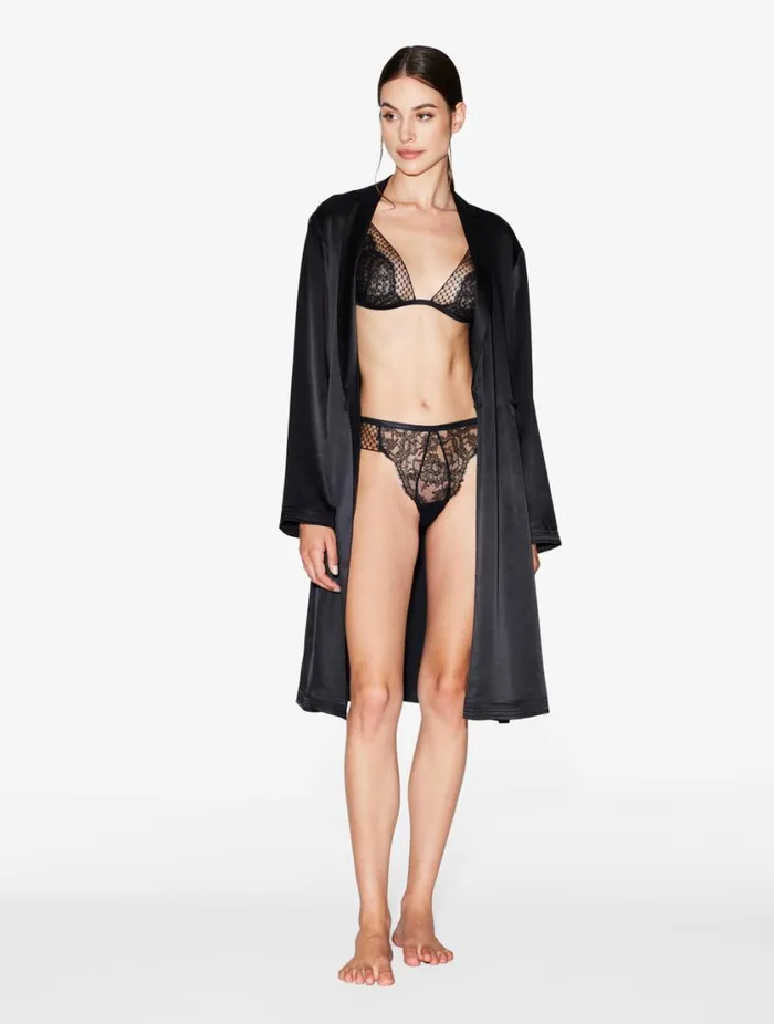 Thong With Leavers Lace Lingerie La Perla G String and Thong