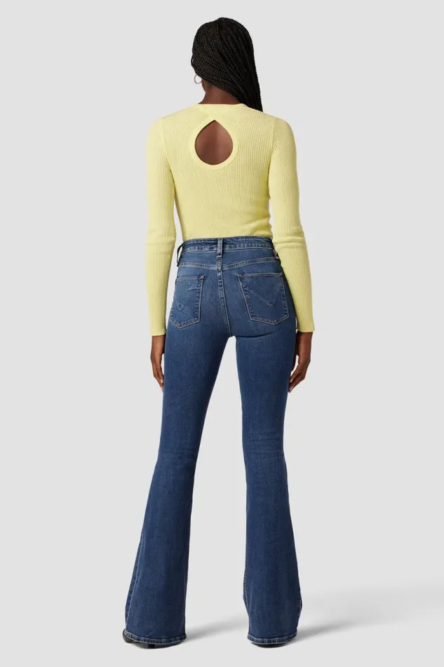 Tops and Sweaters Women Hudson Jeans Back Keyhole Sweater Lemon Grass Tops and Sweaters Women Hudson Jeans Back Keyhole Sweater Lemon Grass
