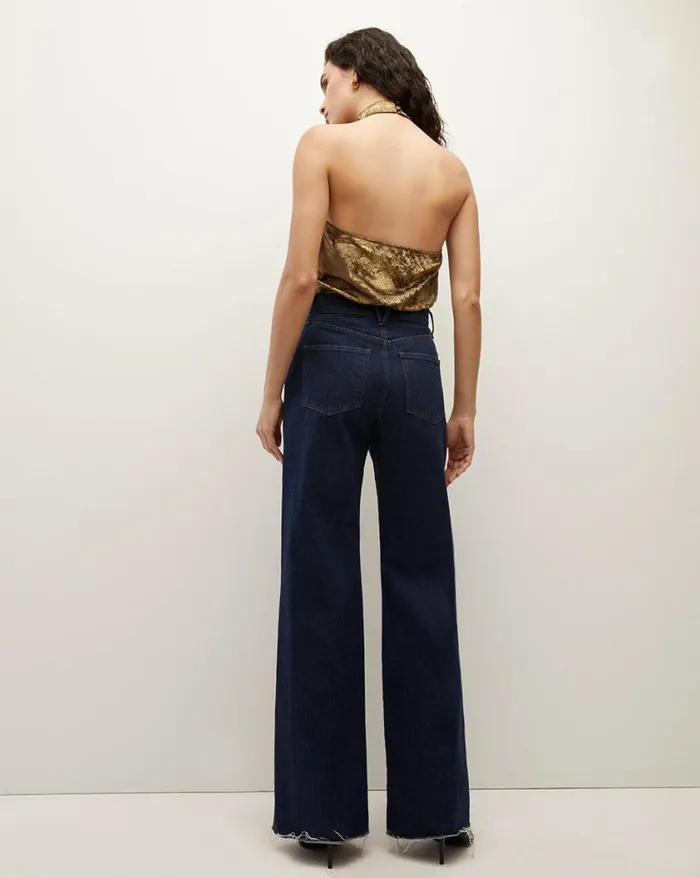 Tops and Tees Shop Veronica Beard Devonne Lam Top Brass