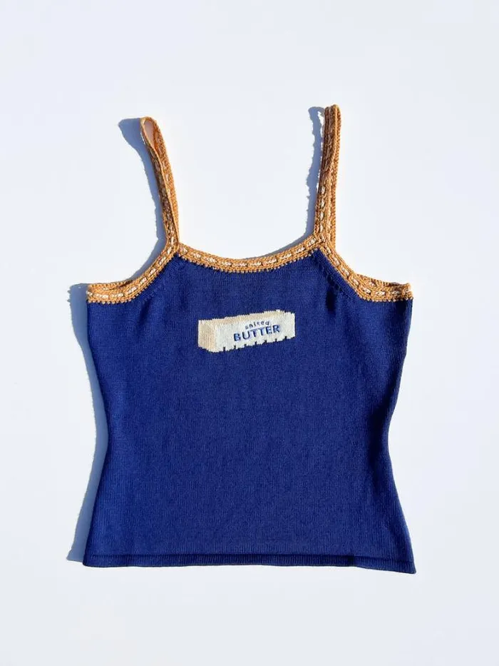 Tops Shop Lisa Says Gah Bread and Butter Tank
