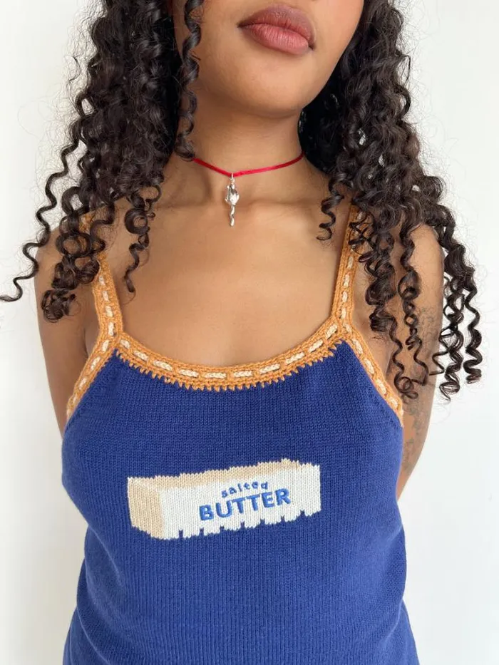 Tops Shop Lisa Says Gah Bread and Butter Tank
