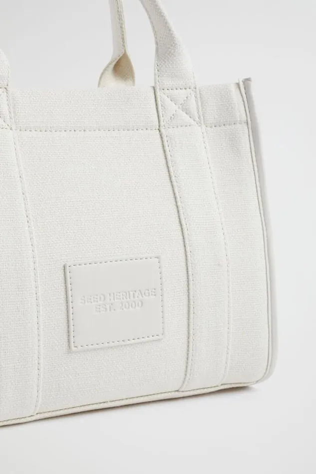 Tote Bags Woman Seed Heritage Seed Mini Fabric Tote Stone