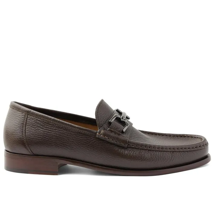 Trieste Classic Leather Moccasin 8211 Dark Brown Cervo Men Bruno Magli Casual Shoes