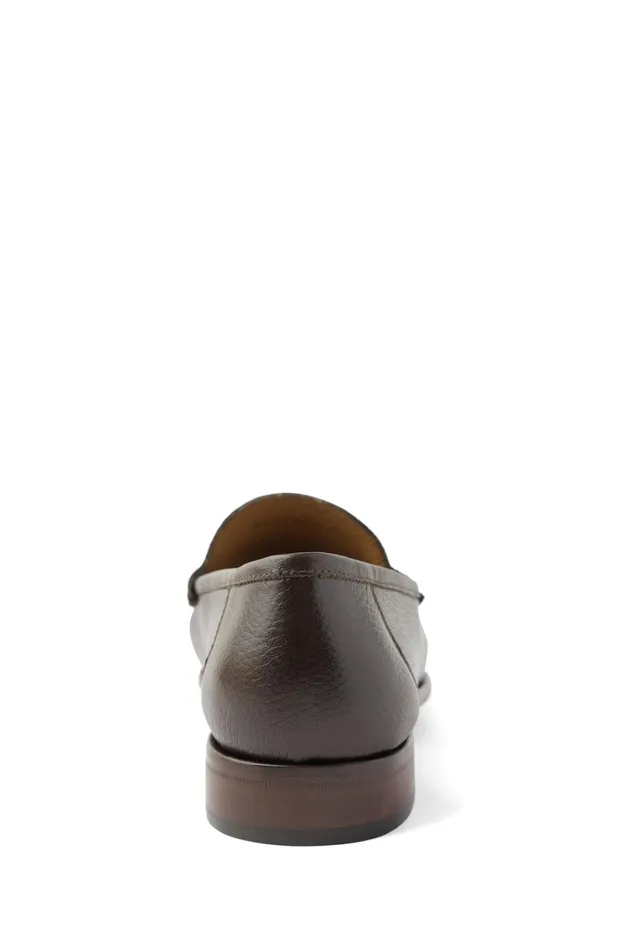 Trieste Classic Leather Moccasin 8211 Dark Brown Cervo Men Bruno Magli Casual Shoes