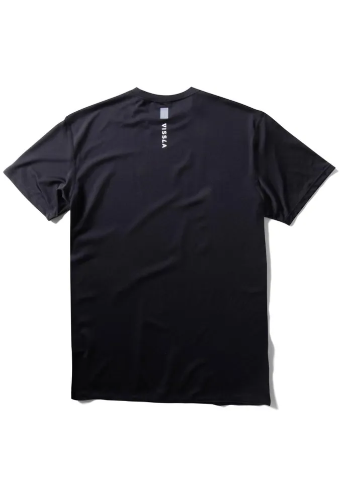 Twisted Eco Short Sleeve Sun Shirt Black Men Vissla Wetsuits