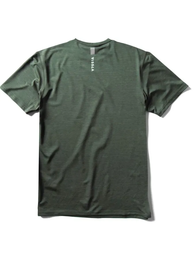 Twisted Eco Short Sleeve Sun Shirt Military Heather Men Vissla Wetsuits