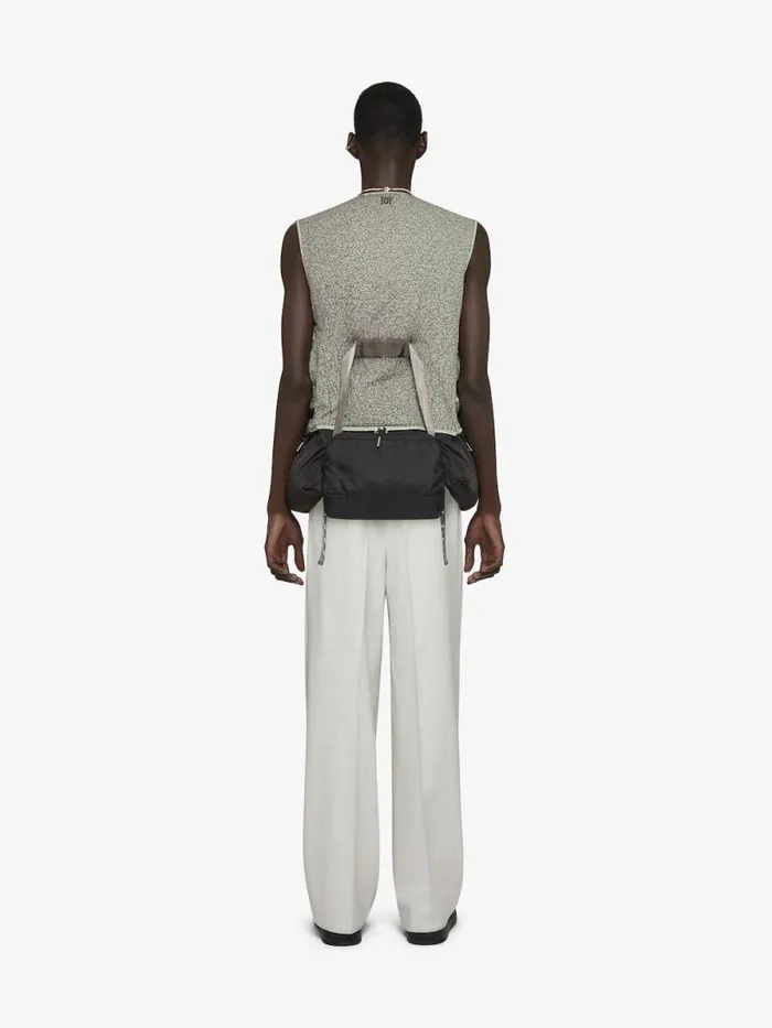 Vest With Crackled Effect Medium Grey Men Givenchy Coats and Jackets