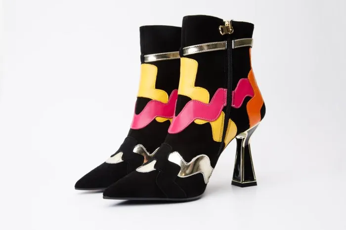 Vinci Leather Boots and Booties The Tario Black Suede Leather Ankle Boot 8211 Women