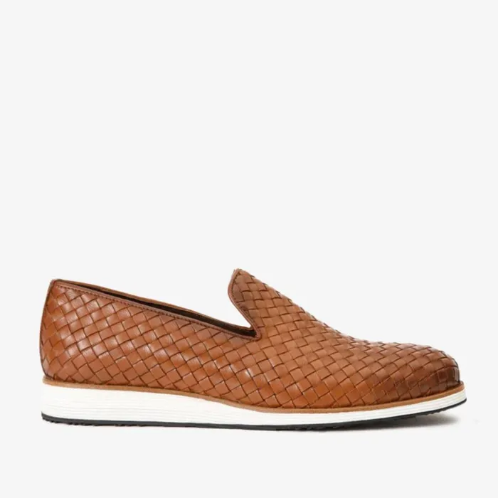 Vinci Leather Dress Shoes The Ostrava Tan Leather Woven Slipon Loafer Shoe 8211 Men Vinci Leather Dress Shoes The Ostrava Tan Leather Woven Slipon Loafer Shoe 8211 Men