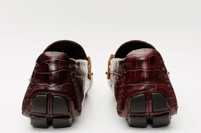 Vinci Leather Dress Shoes The Pisa Burgundy Leather Bit Drive Loafer Shoe 8211 Men