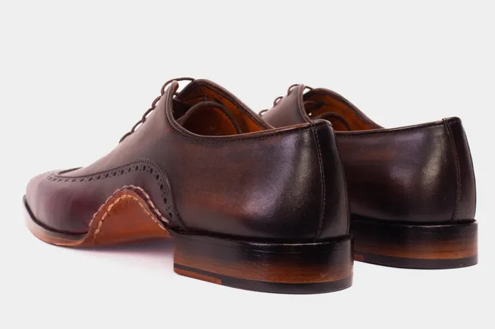 Vinci Leather Dress Shoes The Royal Hand Craft Burgundy Wingtip Oxford Shoe 8211 Men
