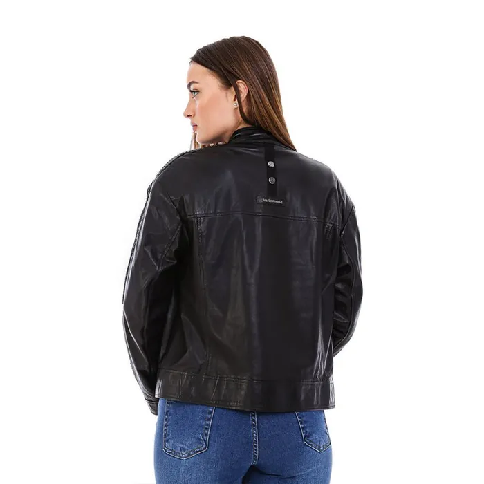 Vinci Leather Leather Jackets The Farragut Black Leather Jacket 8211 Women