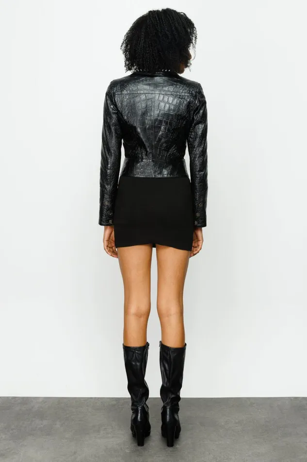Vinci Leather Leather Jackets The Starke Black Leather Jacket 8211 Women