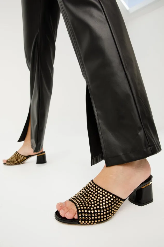 Vinci Leather Sandals The Ailano Gold Glitter Leather Sandal 8211 Women