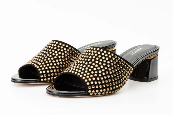 Vinci Leather Sandals The Ailano Gold Glitter Leather Sandal 8211 Women
