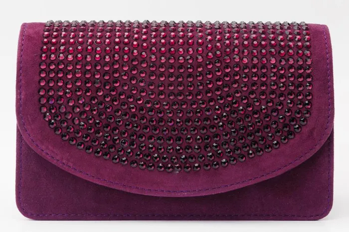 Vinci Leather Sandals The Ailano Purple Leather Handbag 8211 Women