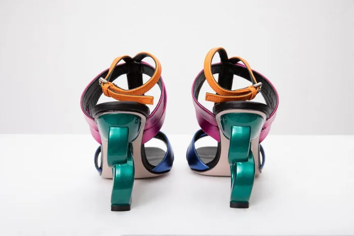 Vinci Leather Sandals The Duffryn Multicolor TStrap Leather Sandal 8211 Women