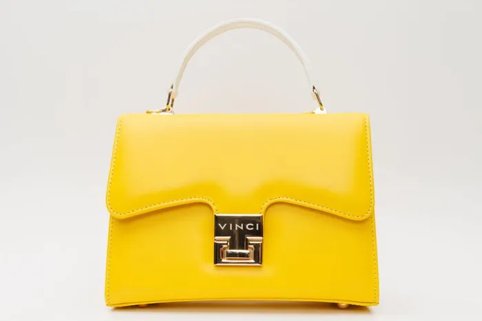 Vinci Leather Sandals The Duffryn Yellow Leather Handbag 8211 Women