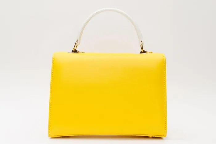 Vinci Leather Sandals The Duffryn Yellow Leather Handbag 8211 Women