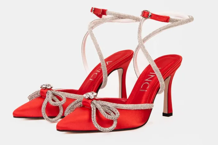 Vinci Leather Sandals The Floransa Red Leather Pointy Toe Ankle Strap Sandal 8211 Women