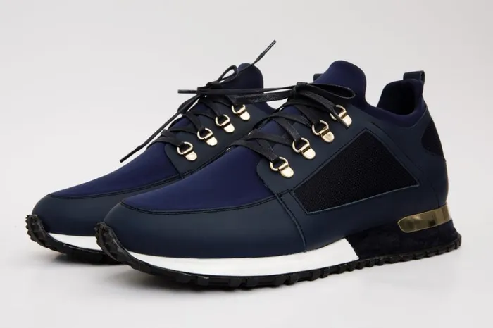 Vinci Leather Sneakers The Emir Navy Leather Sneaker 8211 Men