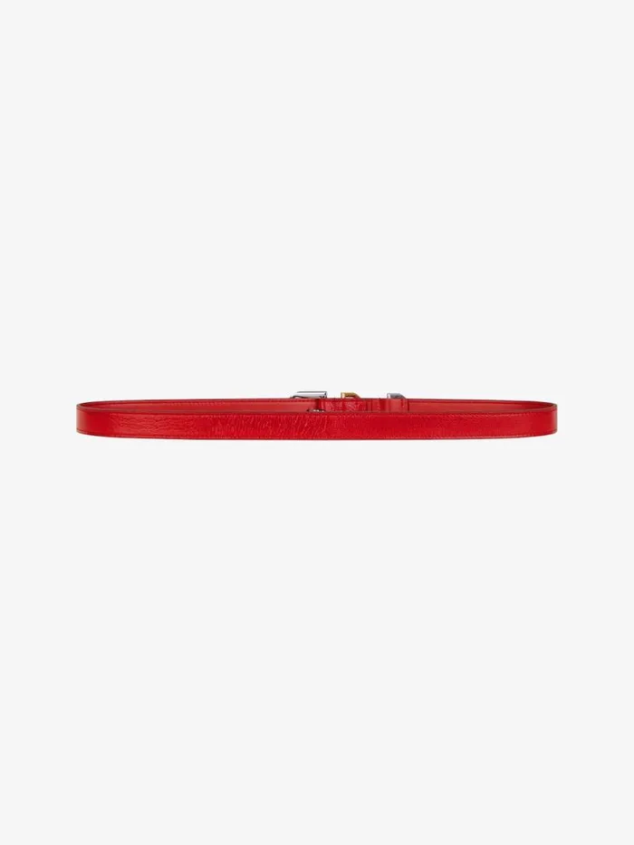 Voyou Belt In Leather Vermillon Women Givenchy Belts