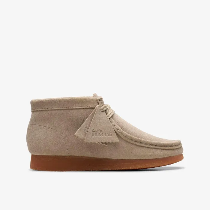 Wallabee Boot Older Sand Kids Clarks Originals