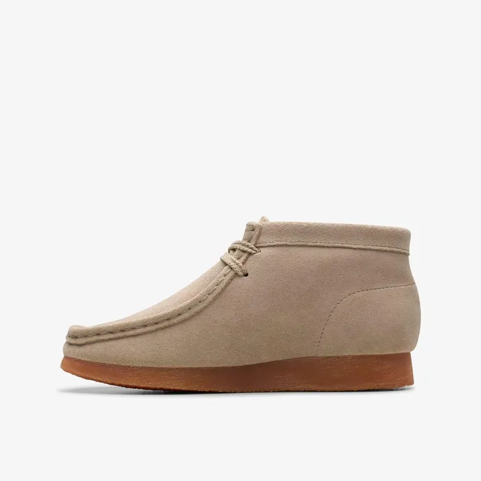 Wallabee Boot Older Sand Kids Clarks Originals