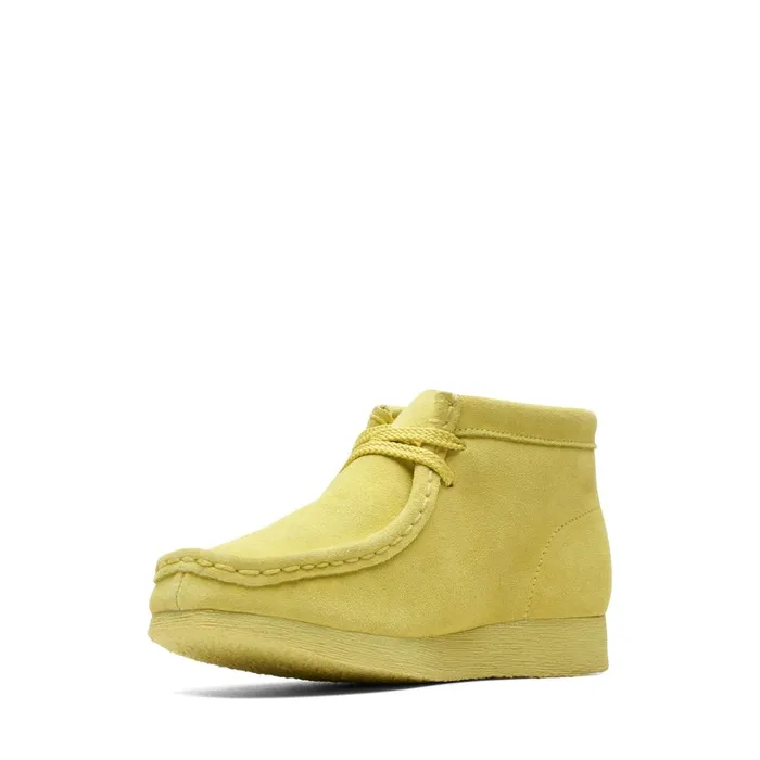 Wallabee Boot Older Yellow Suede Kids Clarks Originals