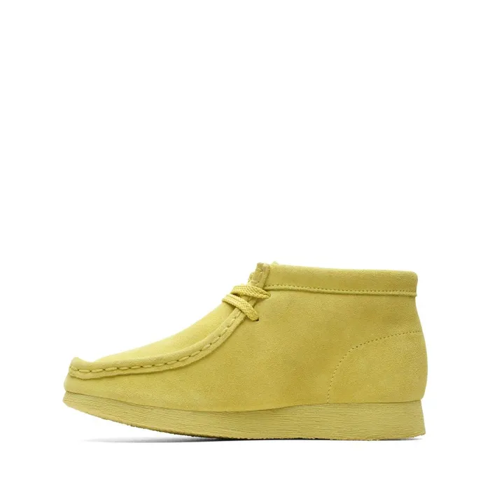 Wallabee Boot Older Yellow Suede Kids Clarks Originals