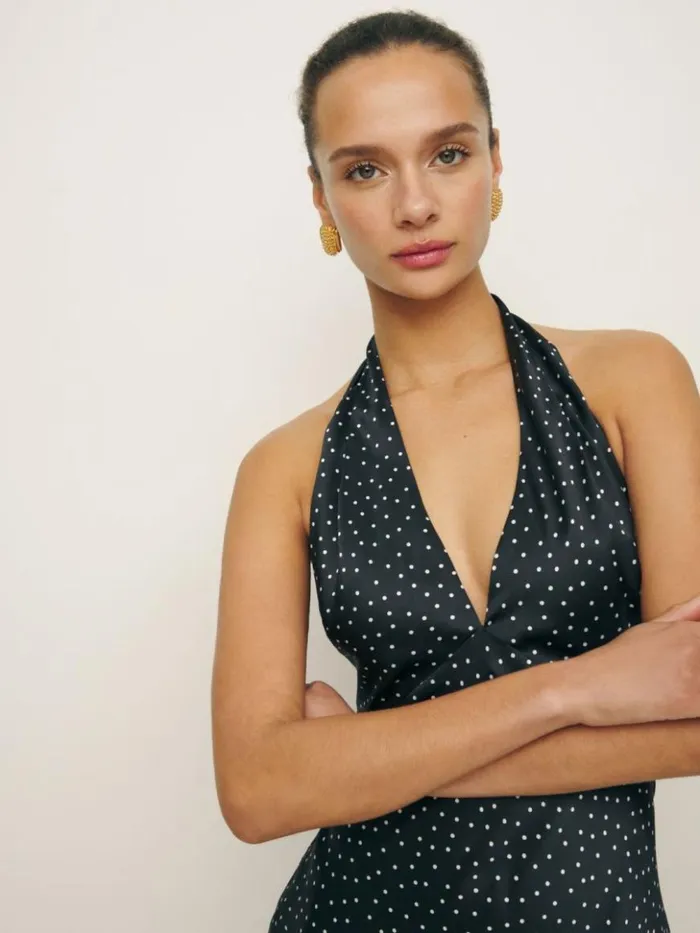 Weddings The Reformation Daniela Silk Dress Selene