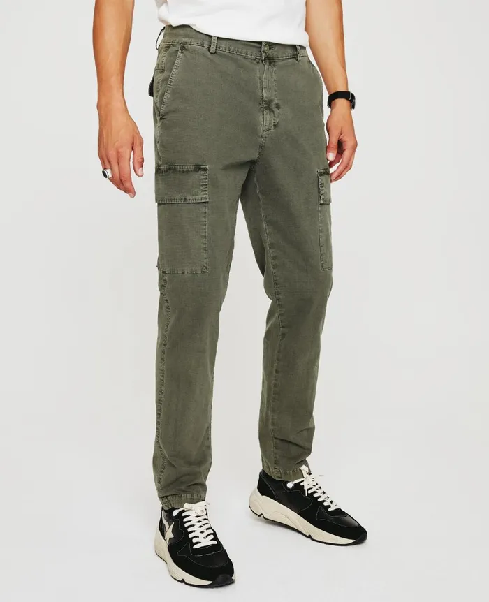 Wells Cargo Sulfur Armory Green Men AG Jeans Pants Wells Cargo Sulfur Armory Green Men AG Jeans Pants