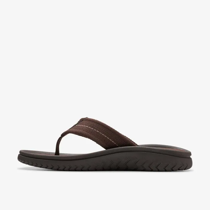 WESLEY BELT Dark Brown Men Clarks Sandals and Flip Flops